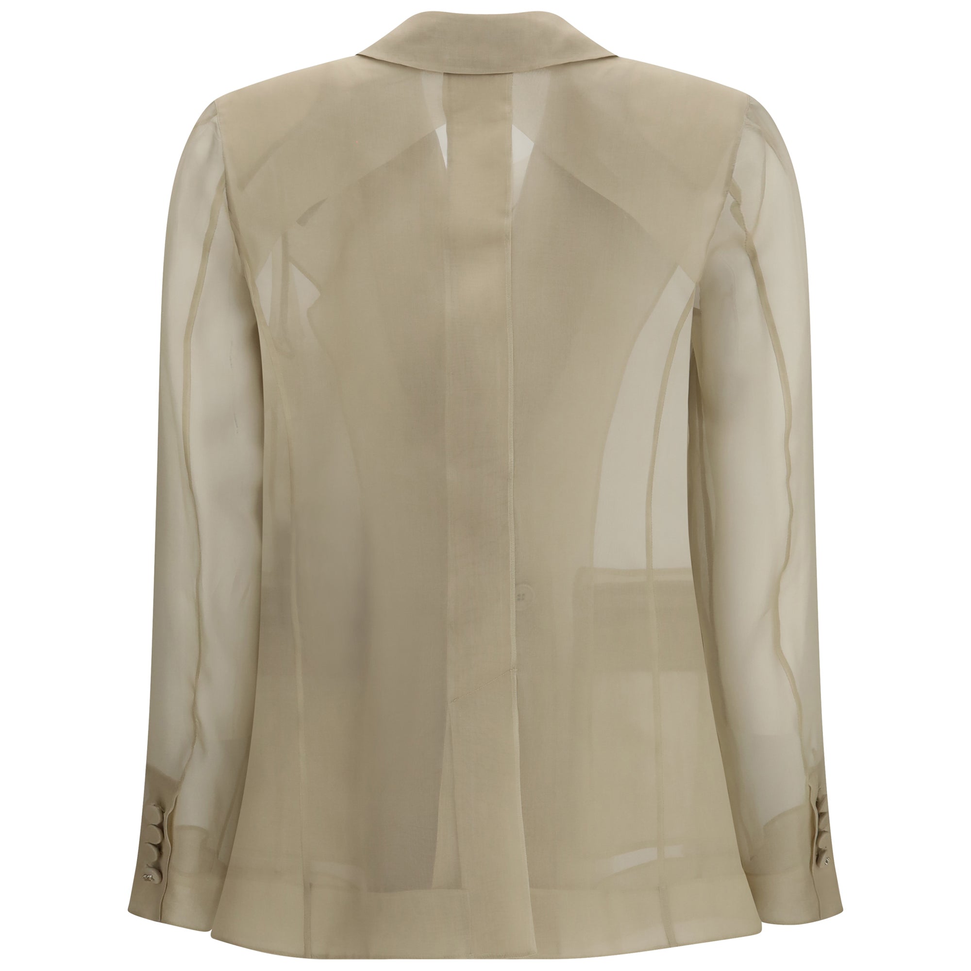 Slogan Jacket in silk organza