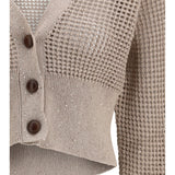 Sequined mesh Cardigan