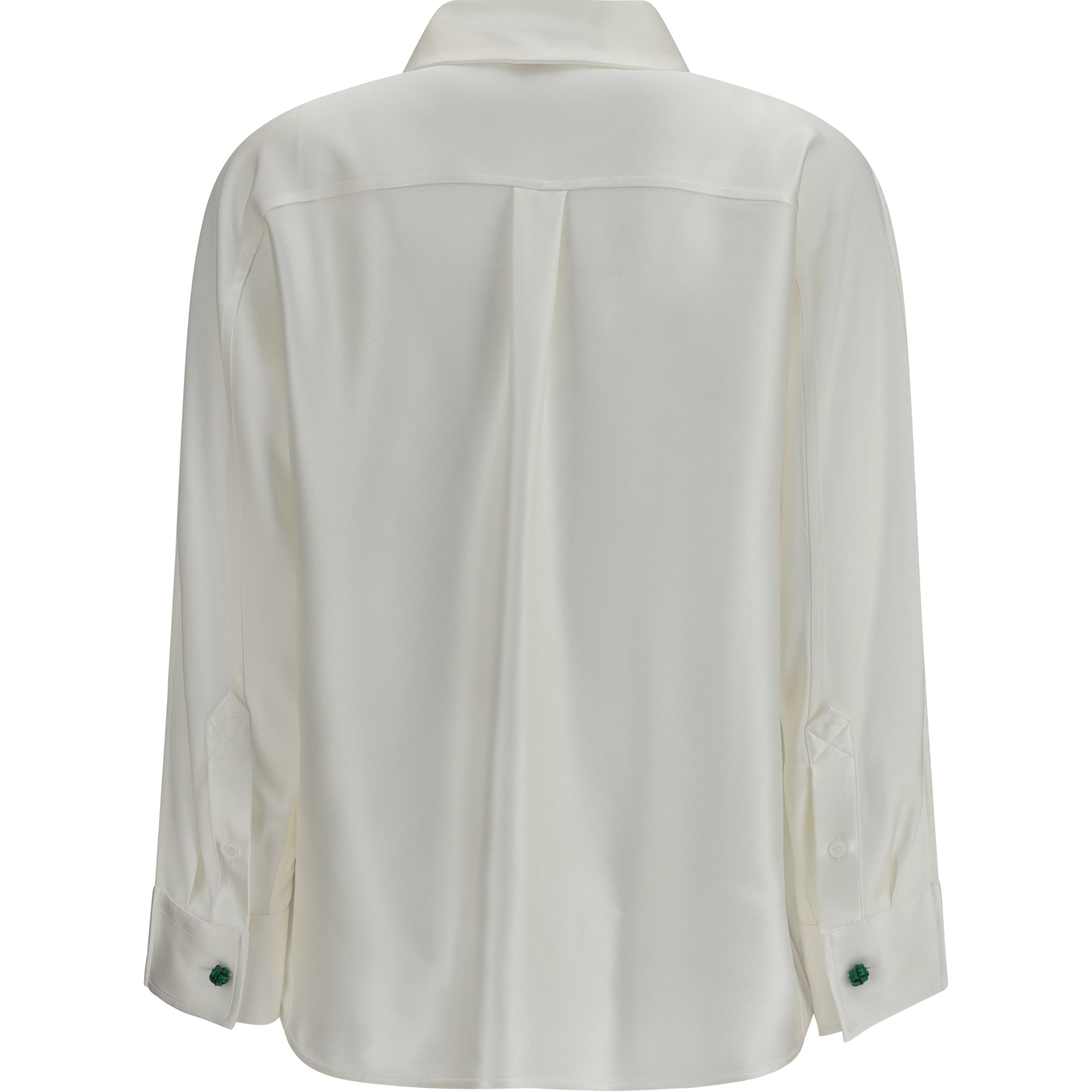 Oversized fluid silk satin Shirt