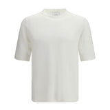 Linen and cotton knit T-shirt