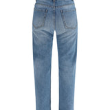 Retro denim Pants with monili