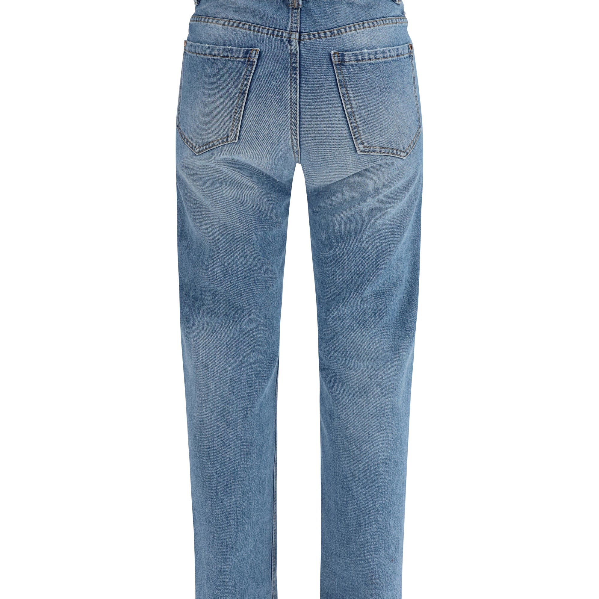 Retro denim Pants with monili