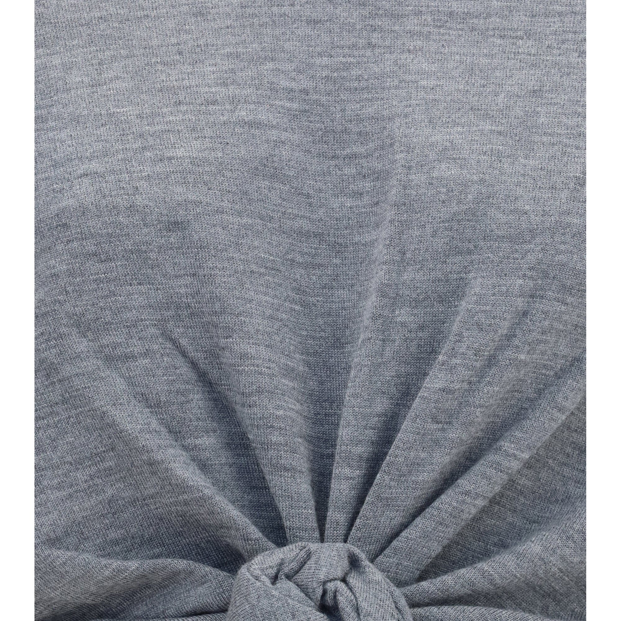 Long-sleeve knot T-shirt