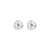 Silver knot Earrings