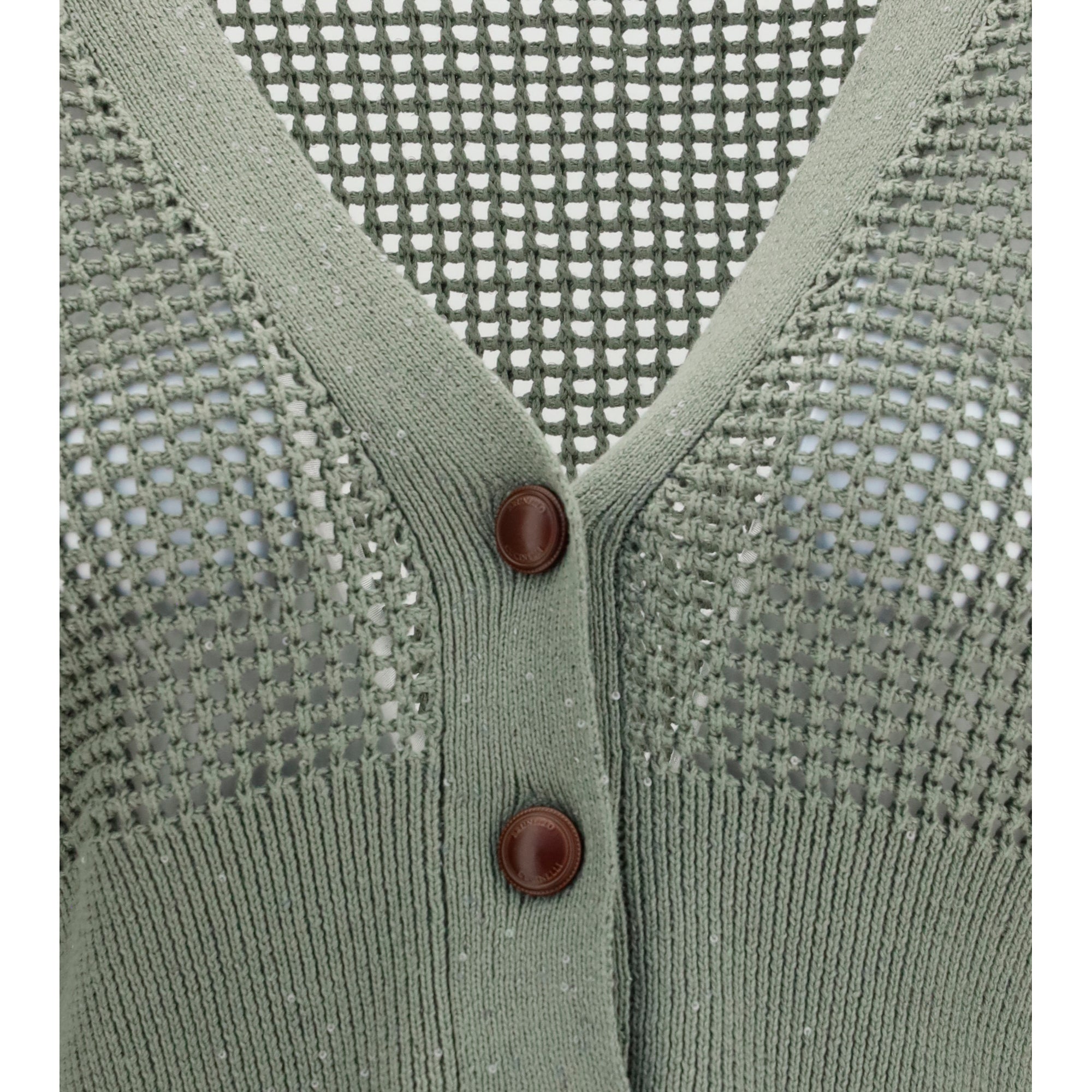 Sequined mesh Cardigan