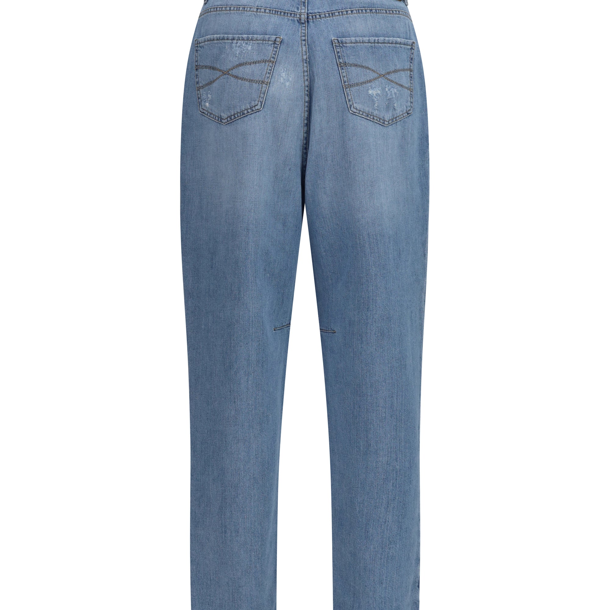 Worn-effect Jeans