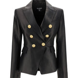Leather Blazer Jacket