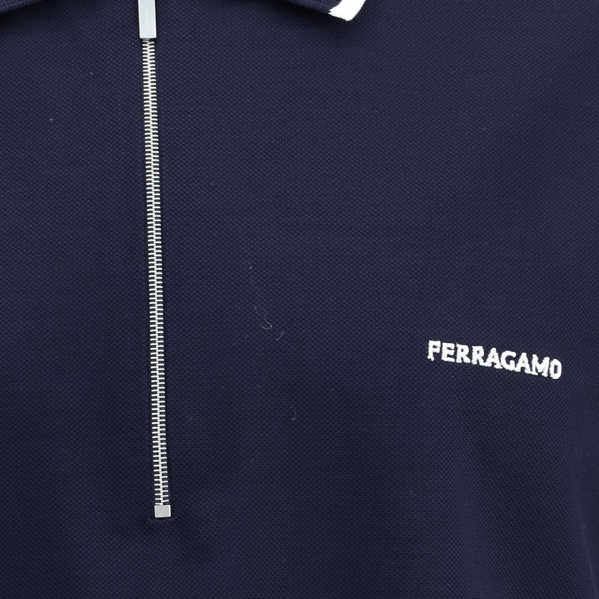 Cotton zip Polo