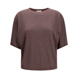 Short-sleeve cashmere and silk Sweater
