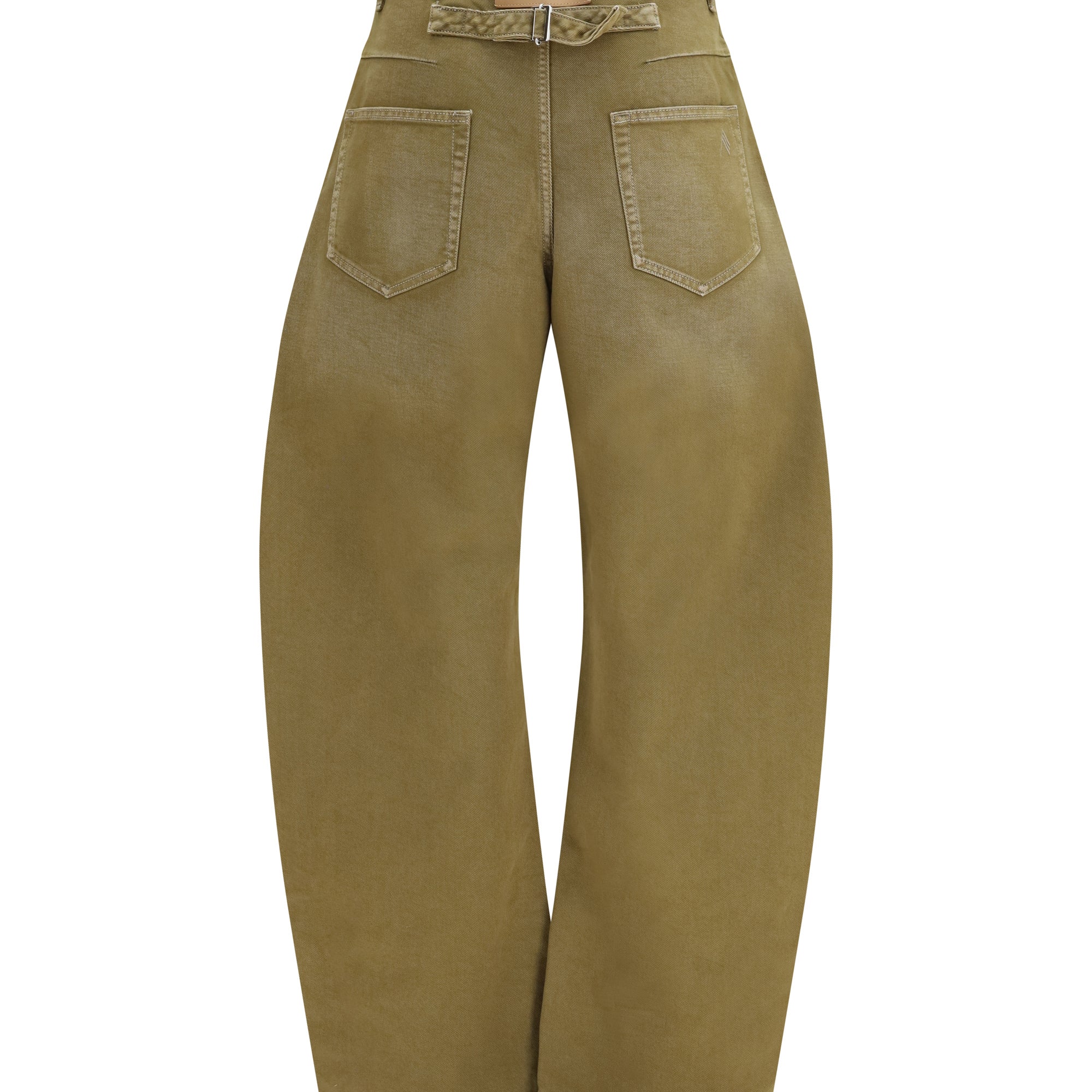 Wide-leg Jeans with back belt
