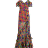 Long silk Dress
