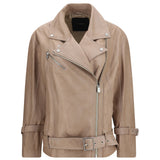 Leather biker Jacket