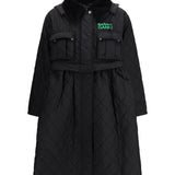 Quilted hooded Coat by Barbour x GANNI