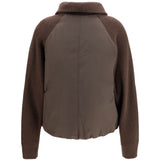 Down Jacket with wool sleeves