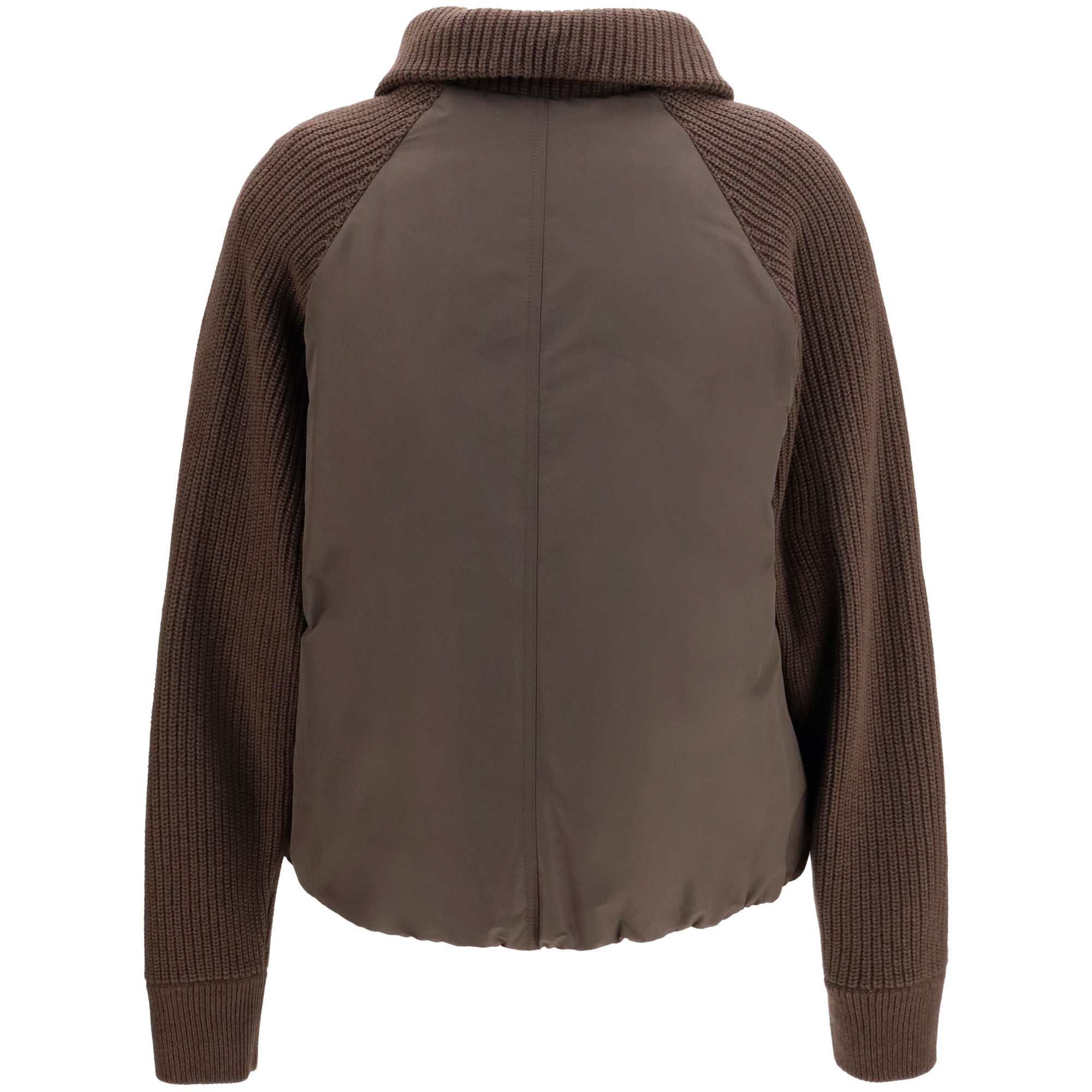 Down Jacket with wool sleeves