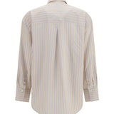Oversized striped Shirt in cotton