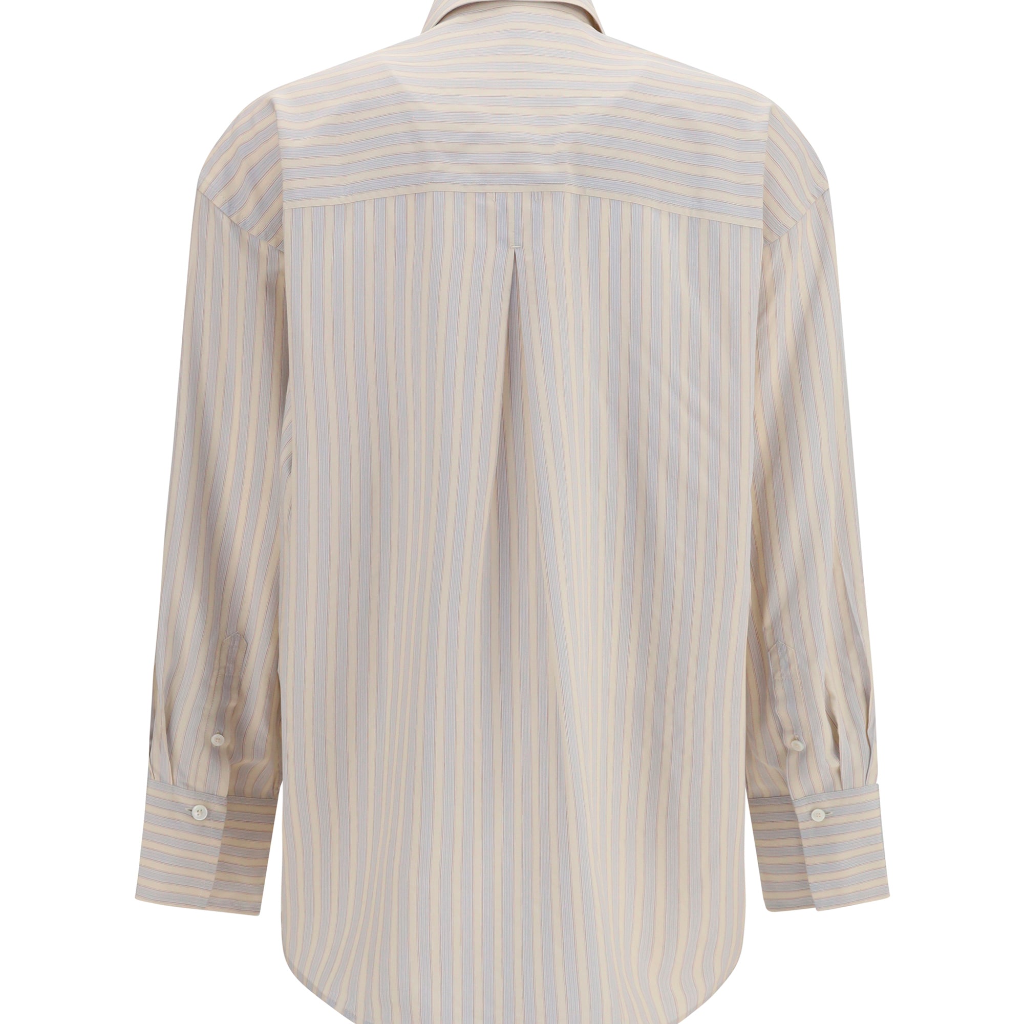 Oversized striped Shirt in cotton