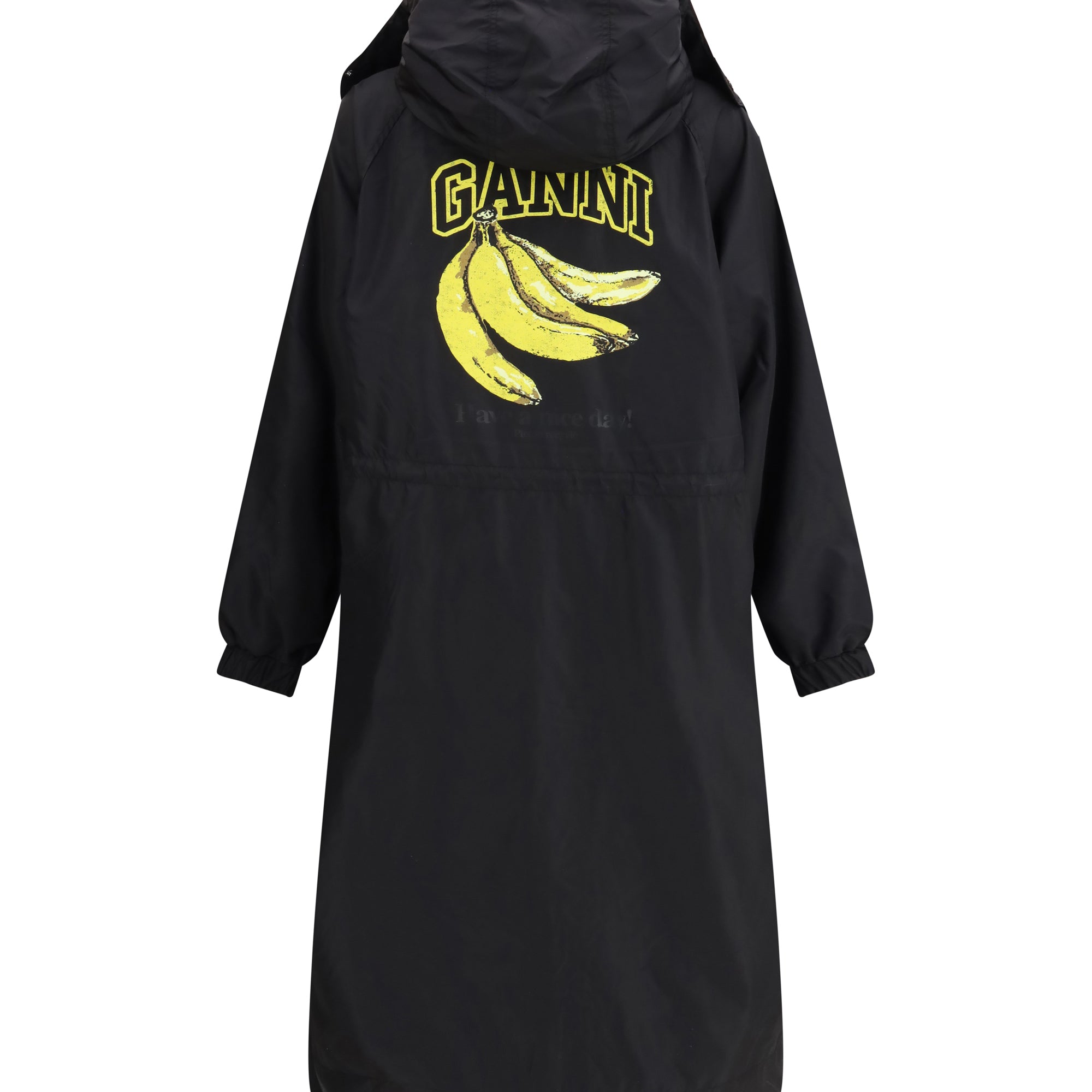 Flyweight banana graphic long Parka