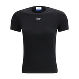 Off Stamp Rib Basic T-shirt