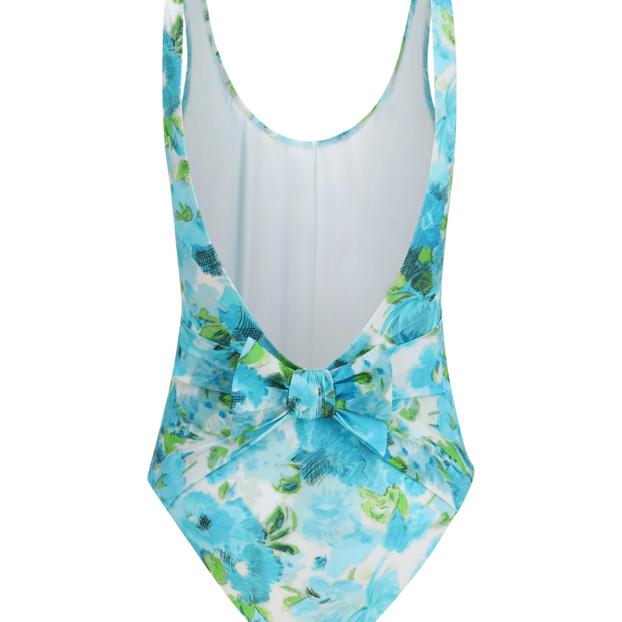 Aquatic flowers print One-piece Swimsuit