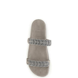 Laurel leaf monili-embellished Slides