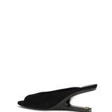 Suede open-toe Mules