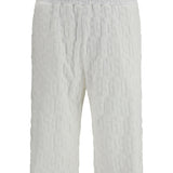 Shorts with all-over monogram