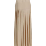Calla long Skirt in viscose crêpe