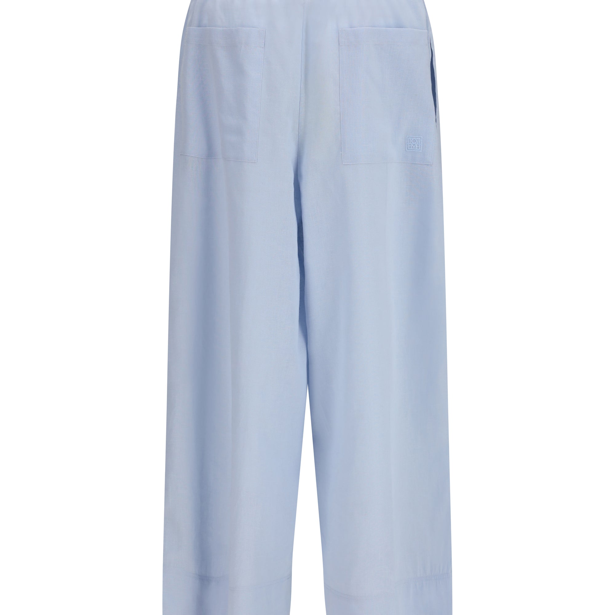 Cotton and linen blend palazzo Pants