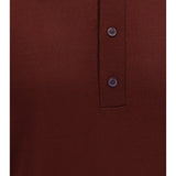 Wool Polo with VLogo embroidery