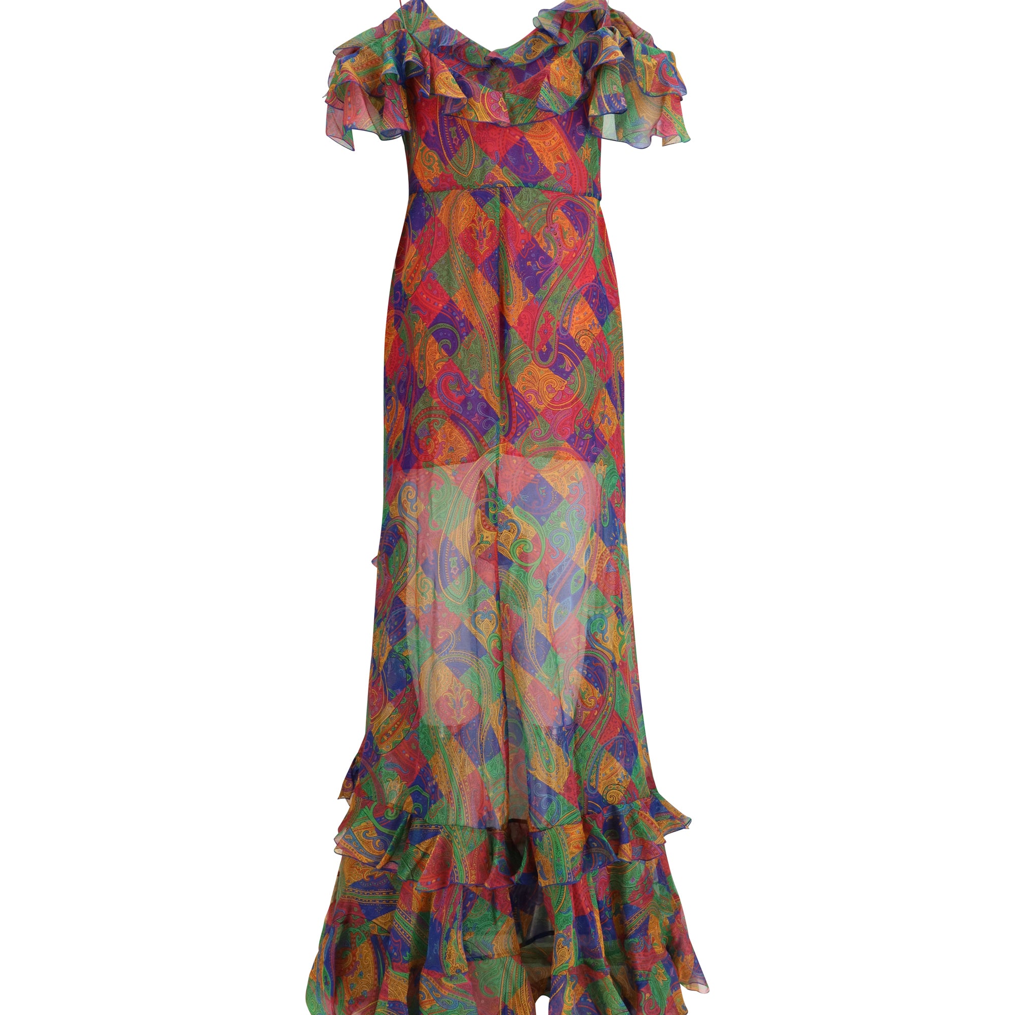 Long silk Dress