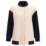 Oversized Bomber in double wool