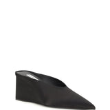 Satin wedge Mules
