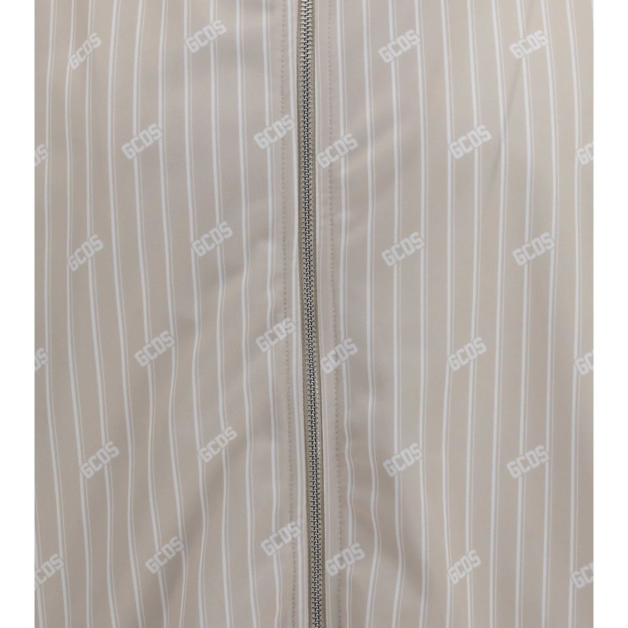 Pinstriped Track Jacket with all-over logo