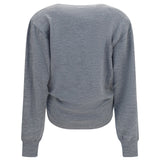 Long-sleeve knot T-shirt