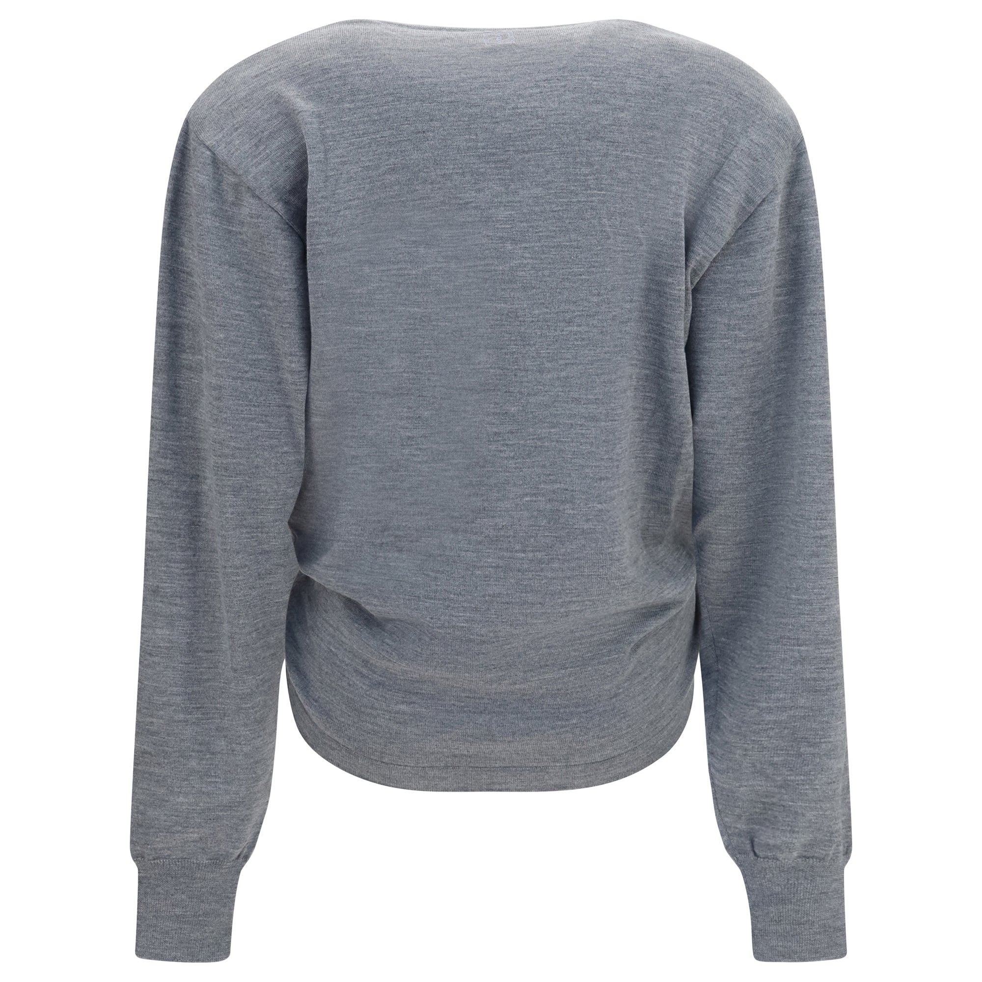 Long-sleeve knot T-shirt