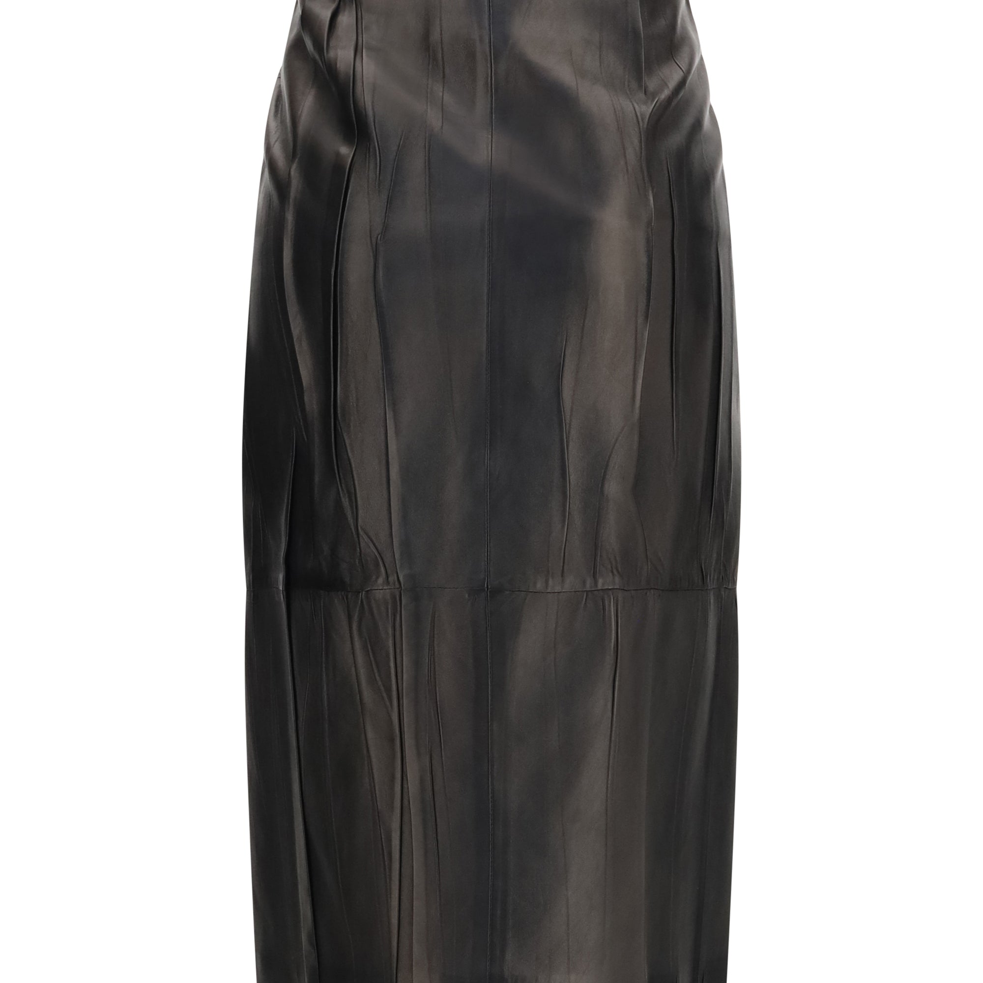 Midi leather Skirt