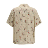 Papier Floral print silk bowling Shirt