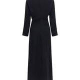Long-sleeve low-waist Dress