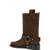 Suede biker Boots