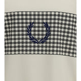 Tennis net-inspired graphic T-shirt