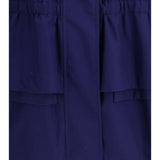 Midi poplin Parka in cotton with logo embroidery