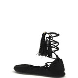 The Sound Of The Sea lace-up Ballerinas