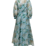 Printed organza Dress