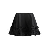 Duchesse Nylon Mini Frill Skirt