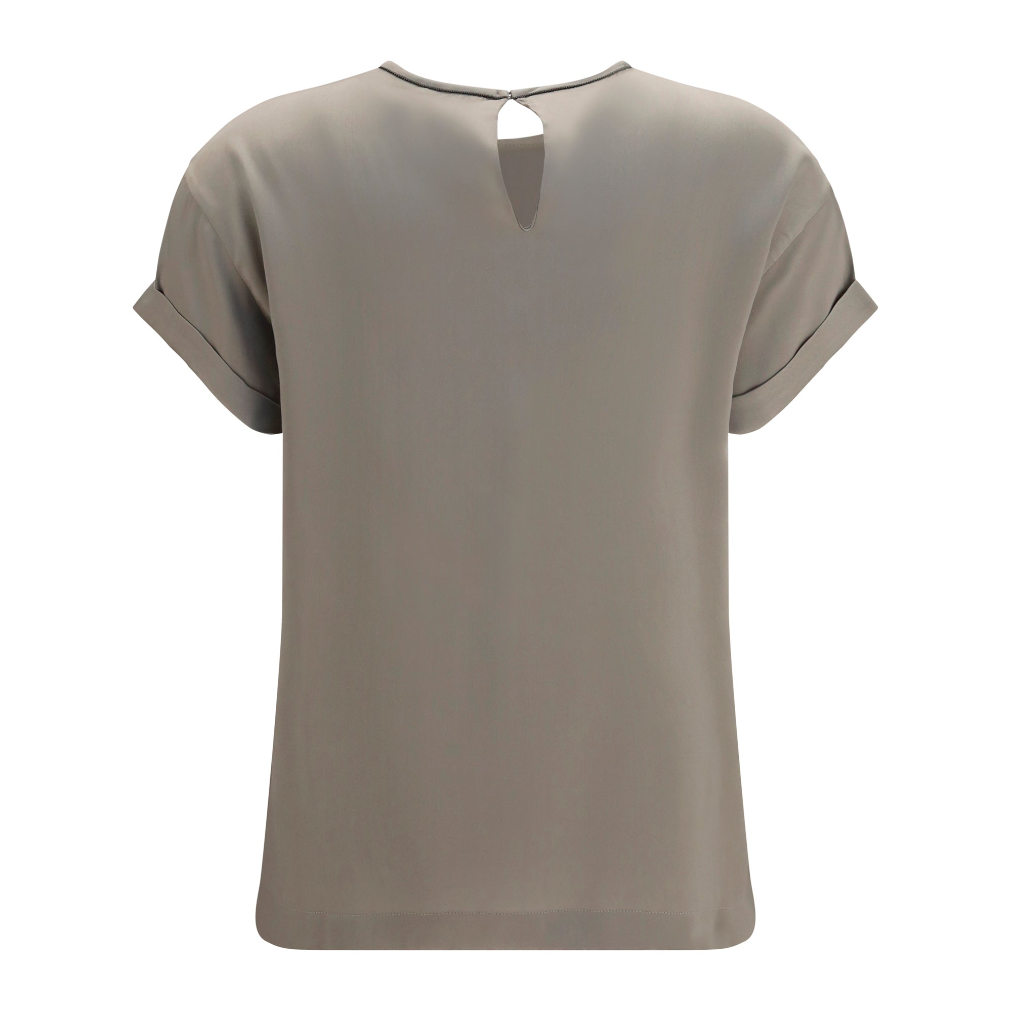 Silk Blouse with monili chain