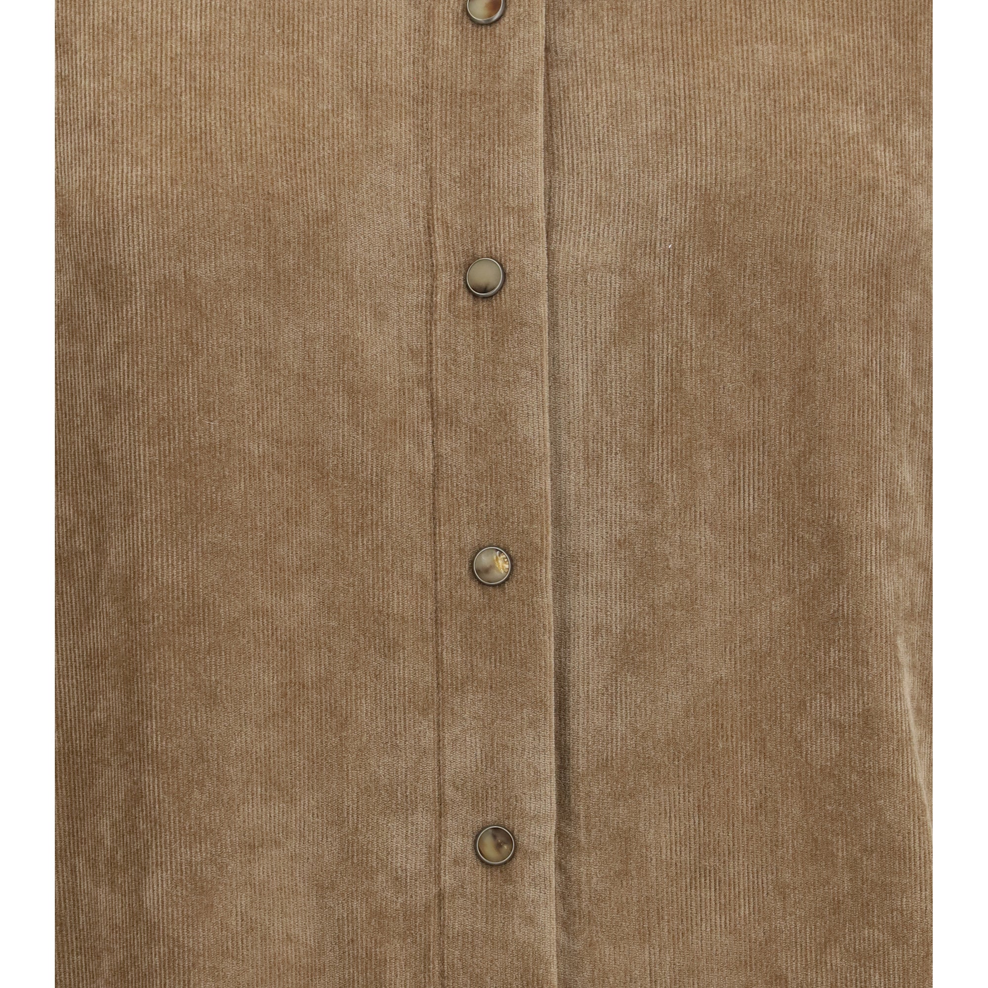 Snap-button Shirt in cashmere blend