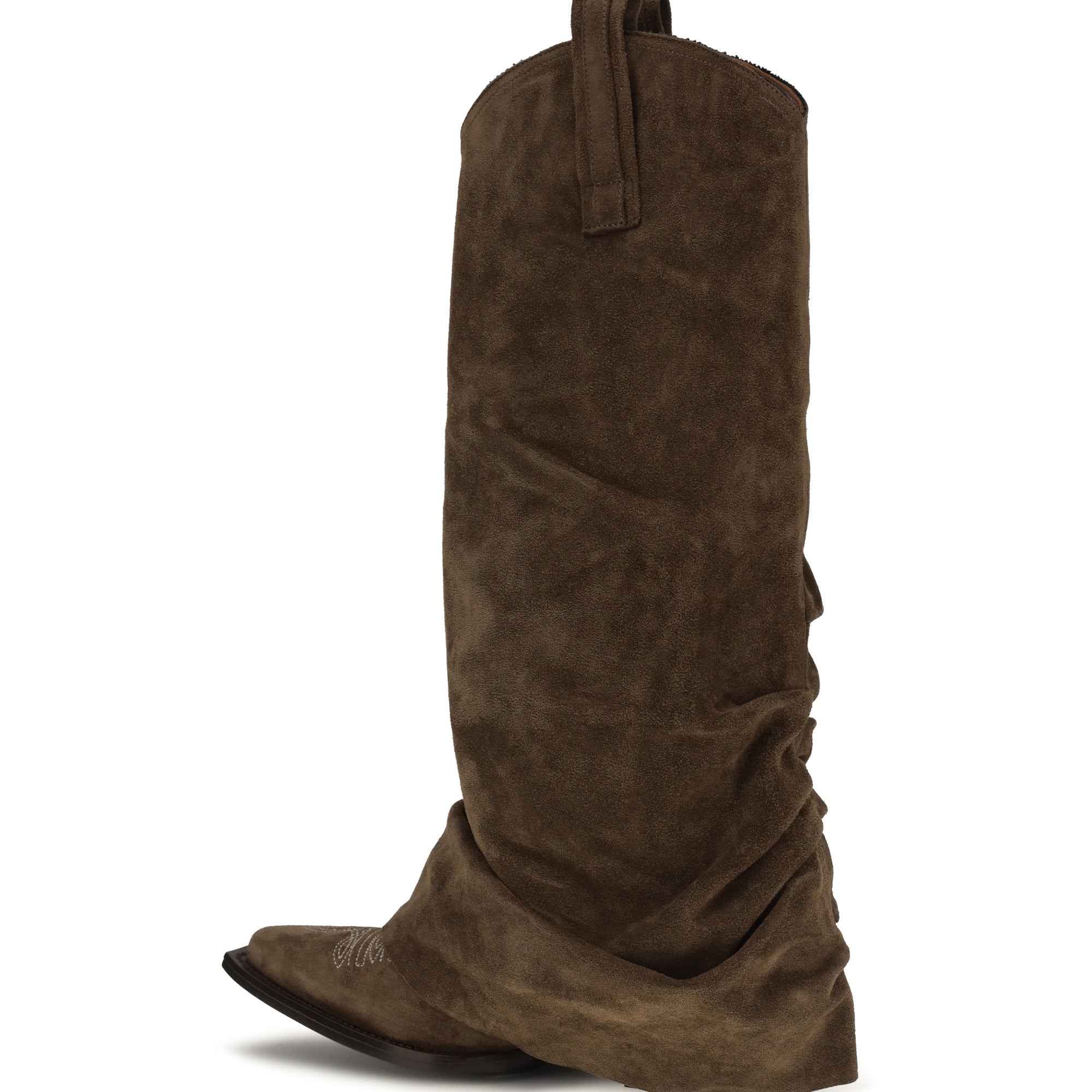 Suede Cowboy Boots