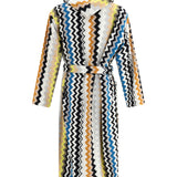 Zigzag printed Bathrobe
