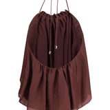 Aster beaded ruched Top